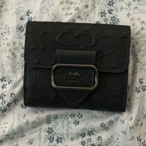 Coach Embossed Blue Wallet